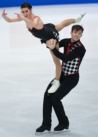 Figure skating. World Championships. Pairs. Free skating