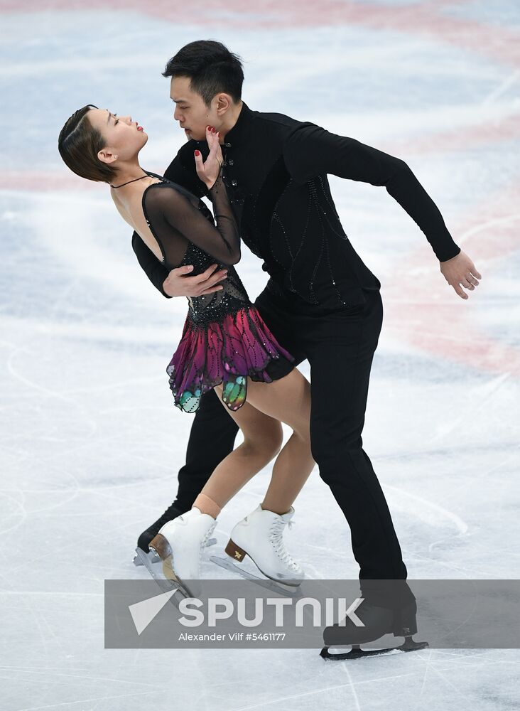 Figure skating. World Championships. Pairs. Free skating