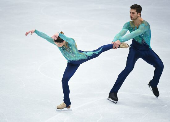 Figure skating. World Championships. Pairs. Free skating