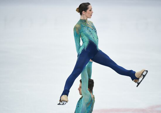 Figure skating. World Championships. Pairs. Free skating