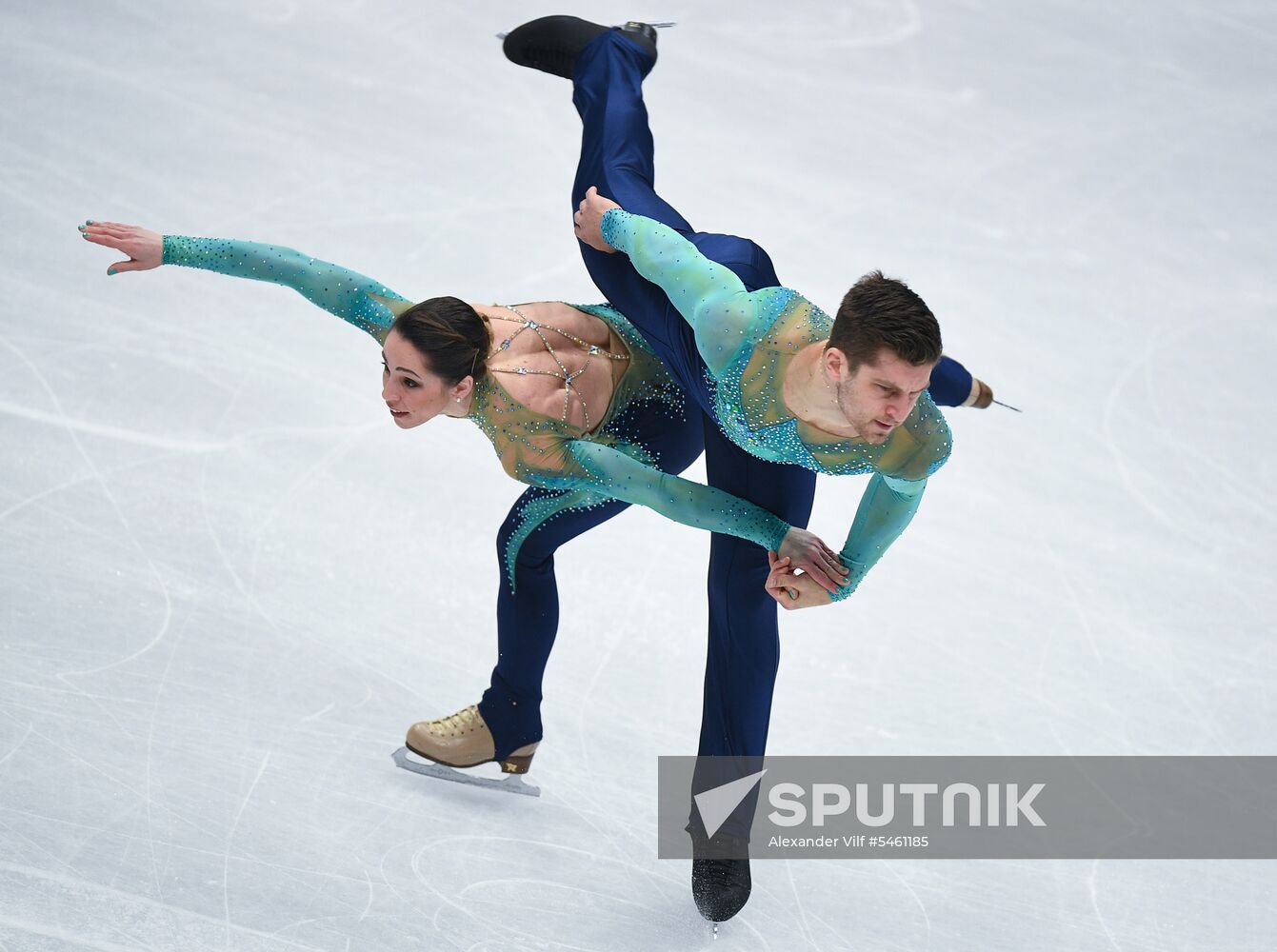 Figure skating. World Championships. Pairs. Free skating