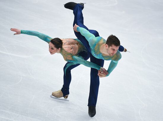 Figure skating. World Championships. Pairs. Free skating