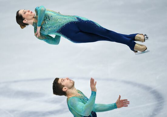 Figure skating. World Championships. Pairs. Free skating