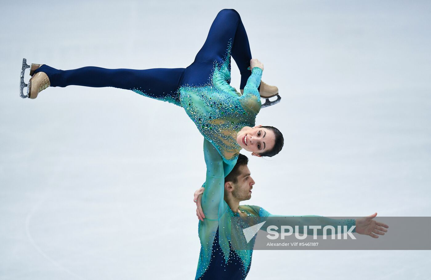Figure skating. World Championships. Pairs. Free skating