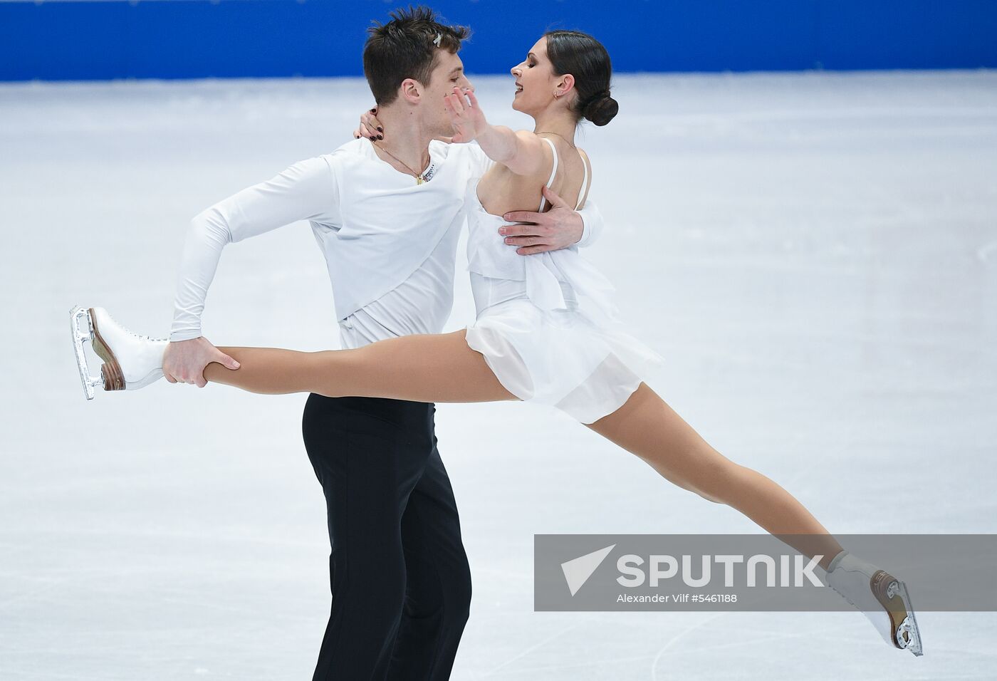 Figure skating. World Championships. Pairs. Free skating
