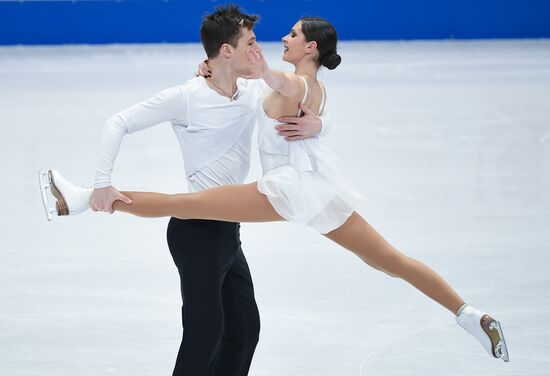 Figure skating. World Championships. Pairs. Free skating