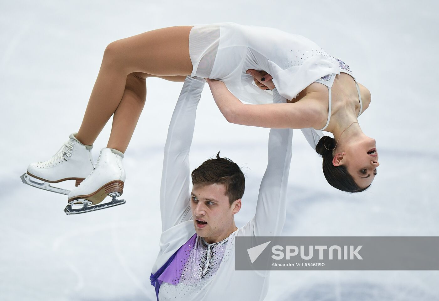 Figure skating. World Championships. Pairs. Free skating