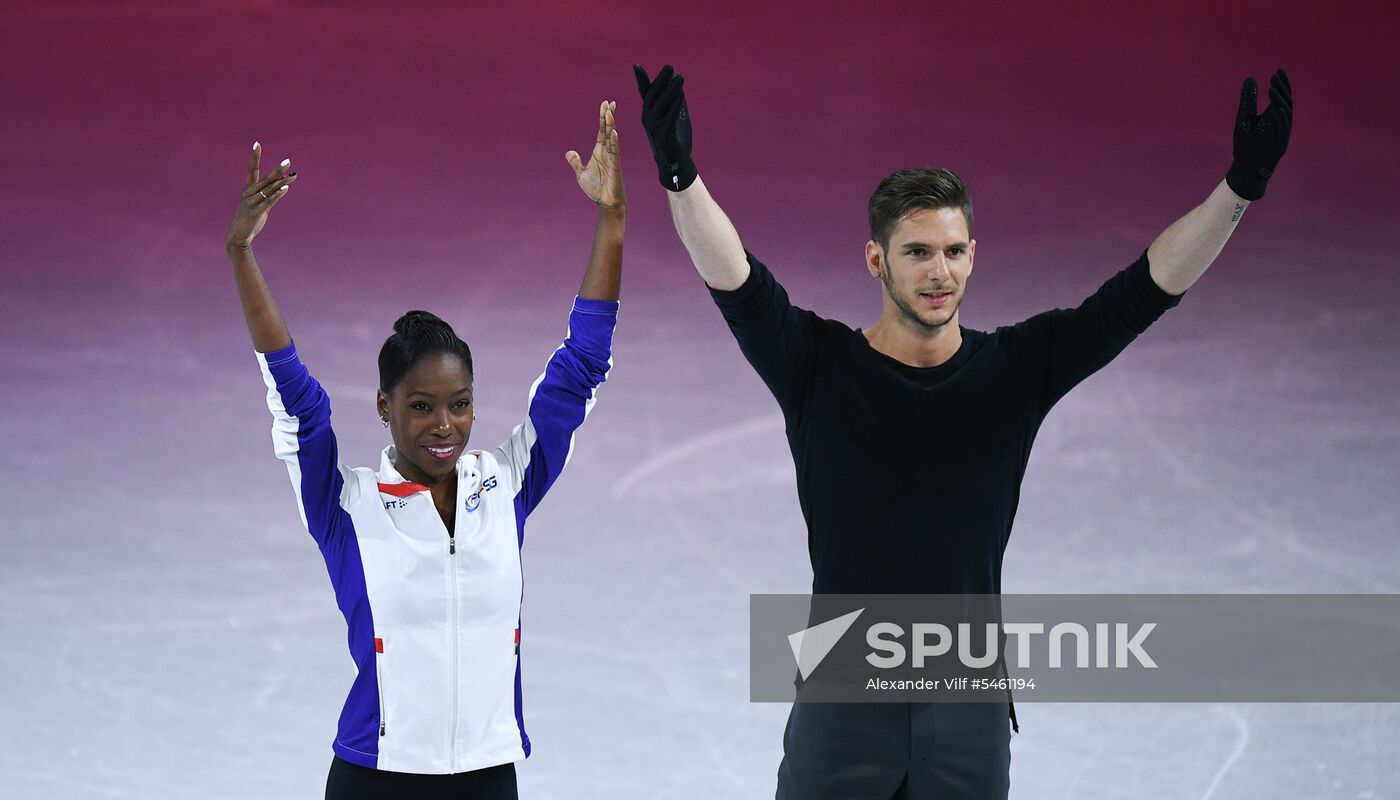 Figure skating. World Championships. Pairs. Free skating
