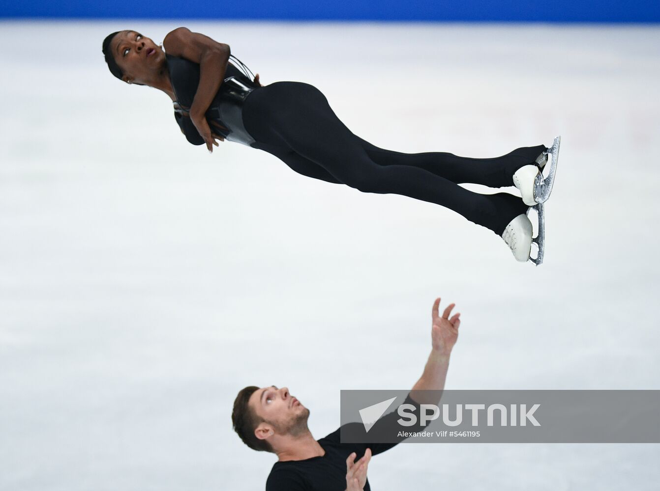 Figure skating. World Championships. Pairs. Free skating