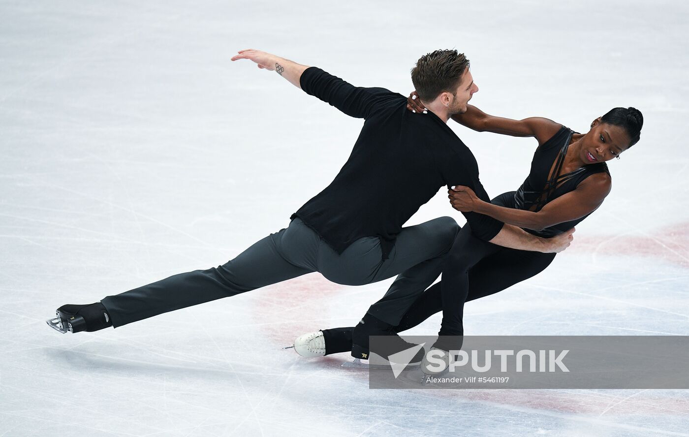 Figure skating. World Championships. Pairs. Free skating