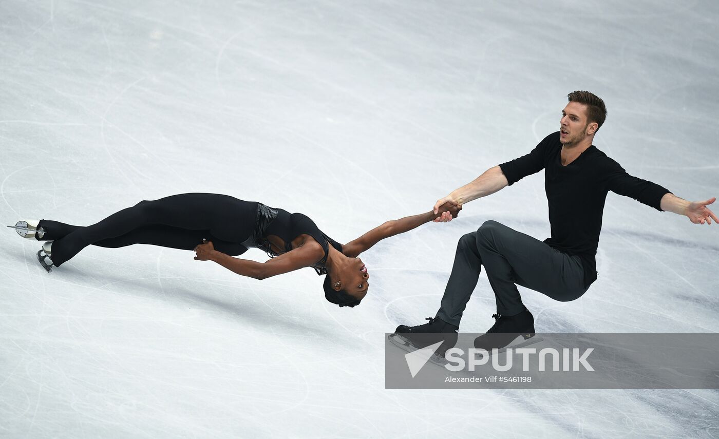 Figure skating. World Championships. Pairs. Free skating