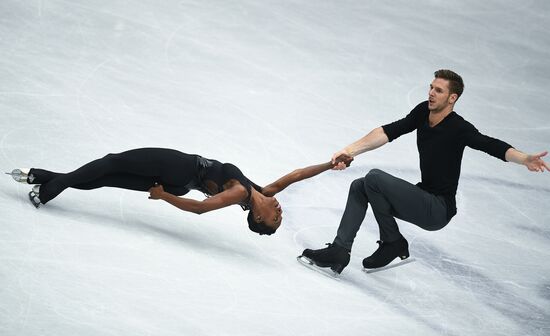 Figure skating. World Championships. Pairs. Free skating