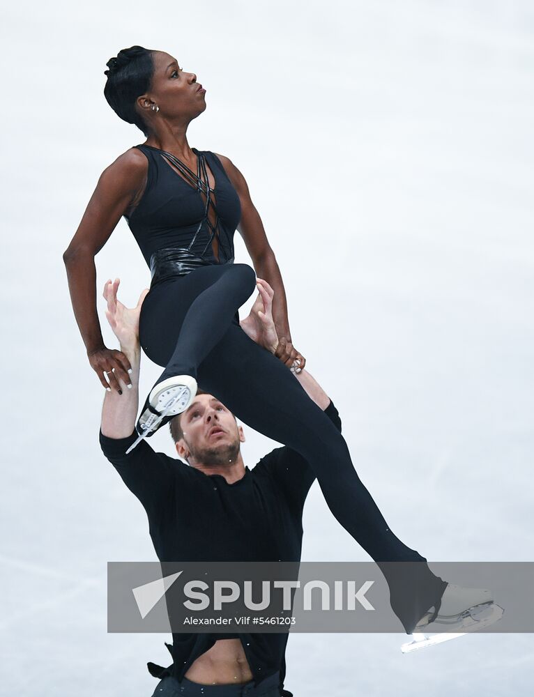 Figure skating. World Championships. Pairs. Free skating