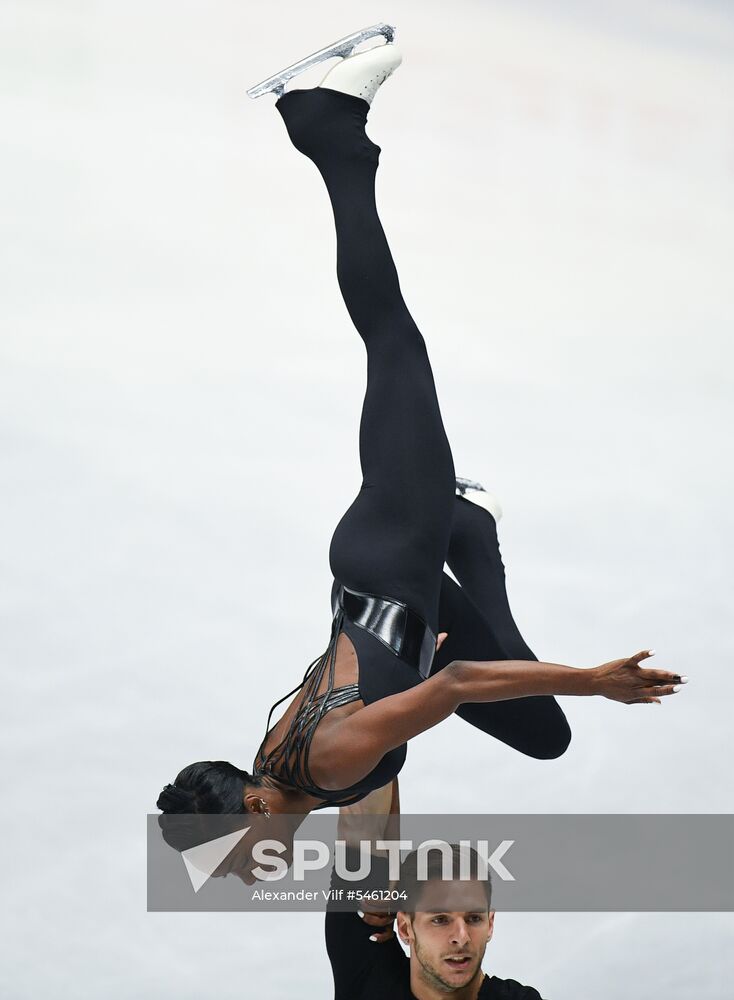 Figure skating. World Championships. Pairs. Free skating