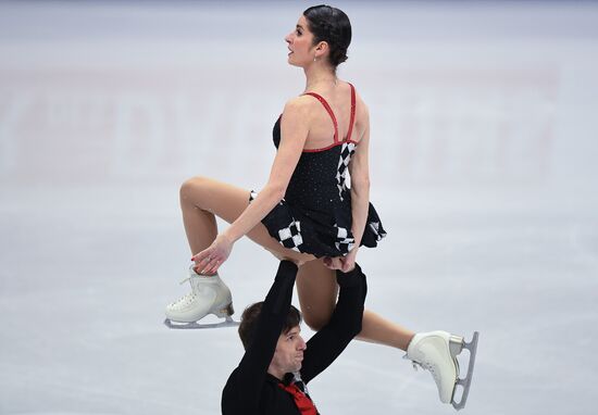 Figure skating. World Championships. Pairs. Free skating