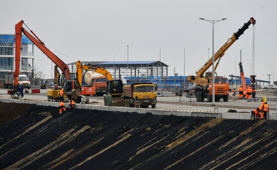 Crimean Bridge under construction
