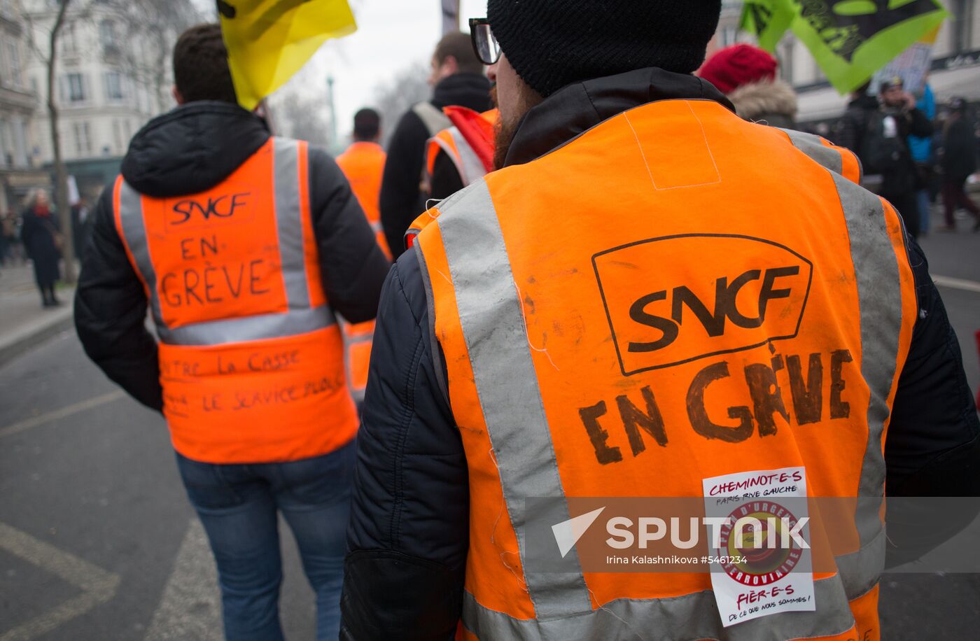 General strike of public employees in France