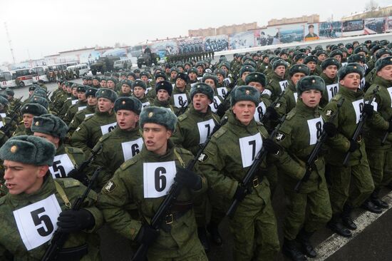 Rosgvardia rehearsal of Victory Parade