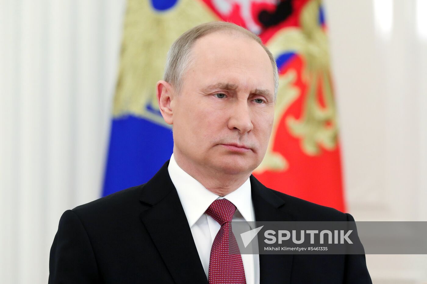 President Vladimir Putin addresses citizens of Russia