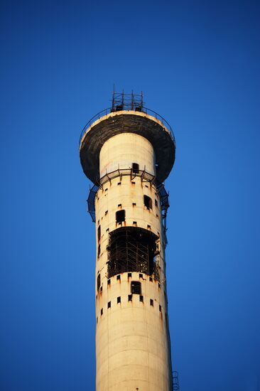 Uncompleted 210 meter TV tower in Yekaterinburg