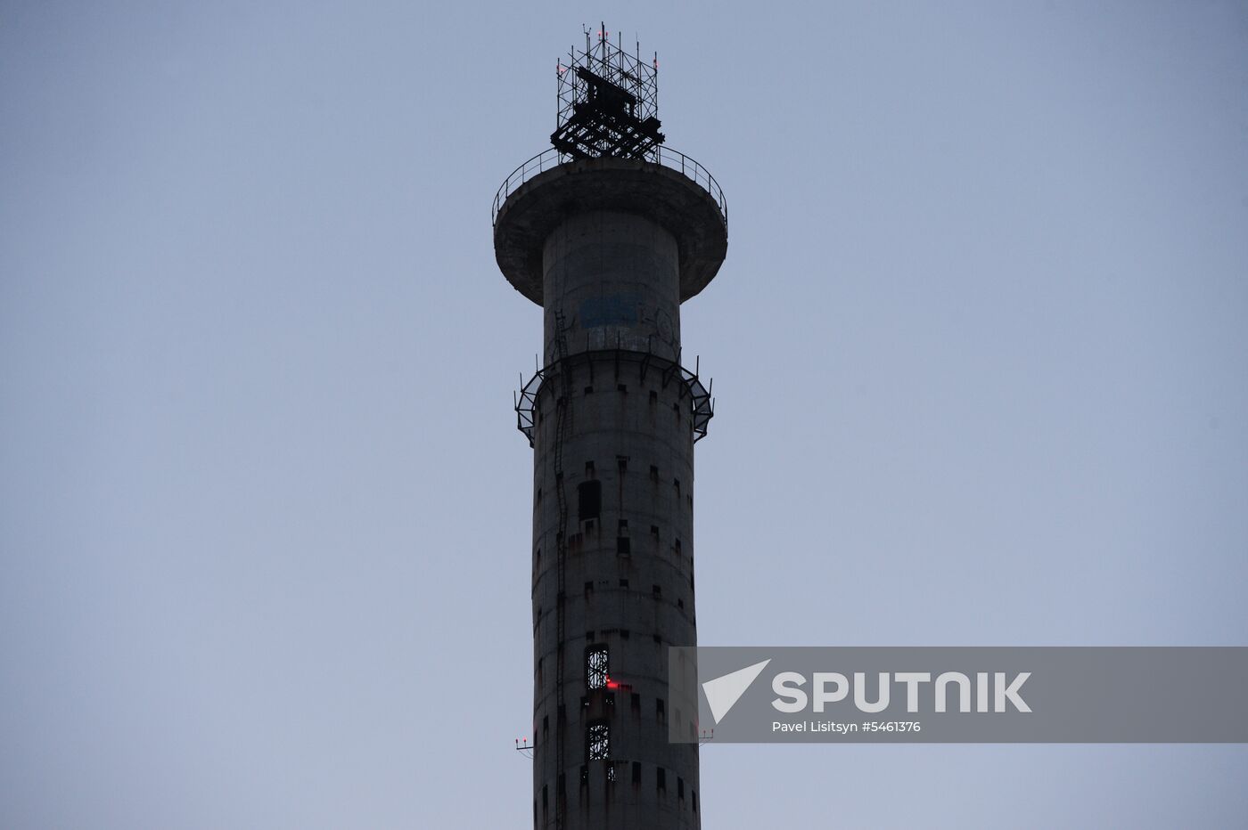 Uncompleted 210 meter TV tower in Yekaterinburg
