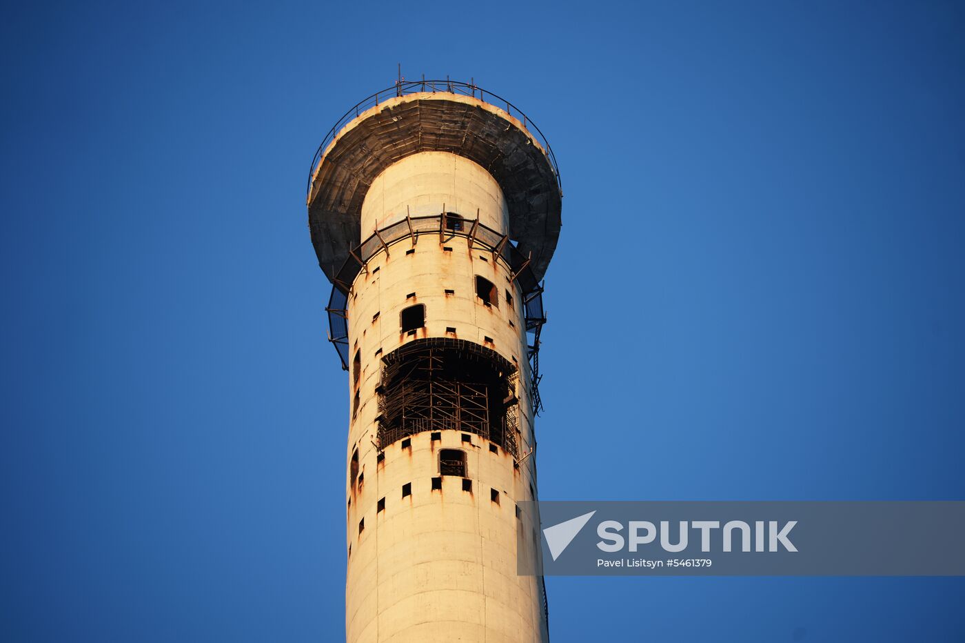 Uncompleted 210 meter TV tower in Yekaterinburg