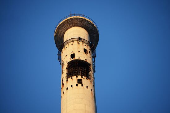 Uncompleted 210 meter TV tower in Yekaterinburg