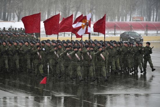 Rosgvardia rehearsal of Victory Parade
