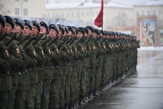 Rosgvardia rehearsal of Victory Parade