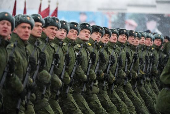 Rosgvardia rehearsal of Victory Parade