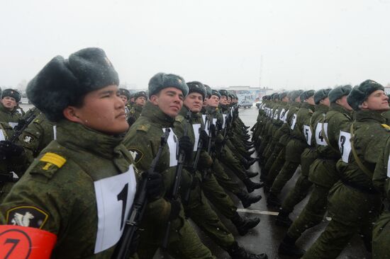 Rosgvardia rehearsal of Victory Parade