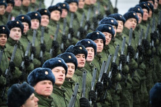 Rosgvardia rehearsal of Victory Parade