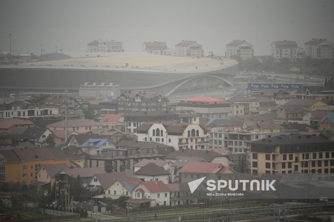 Aftermath of African sandstorm in southern Russia