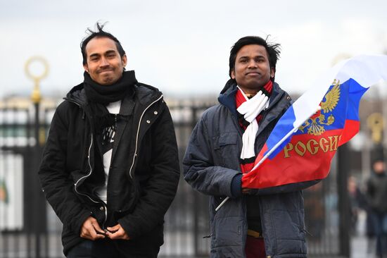 Football. Friendly match. Russia vs. Brazil