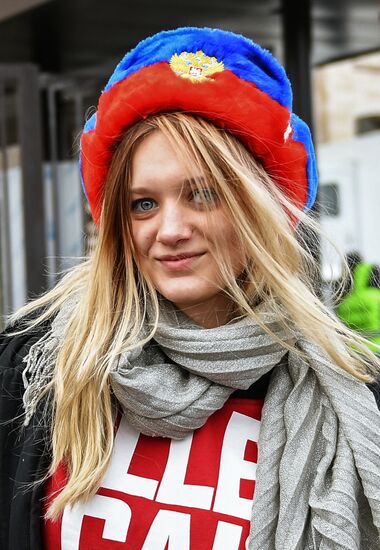 Football. Friendly match. Russia vs. Brazil