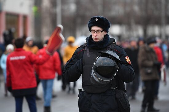 Football. Friendly match. Russia vs. Brazil