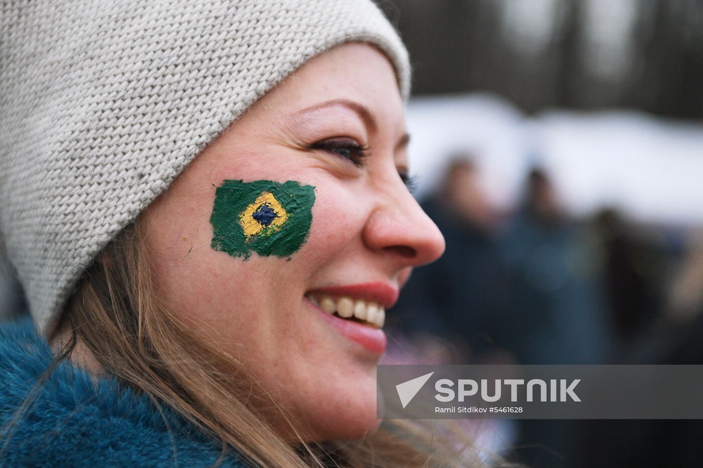 Football. Friendly match. Russia vs. Brazil