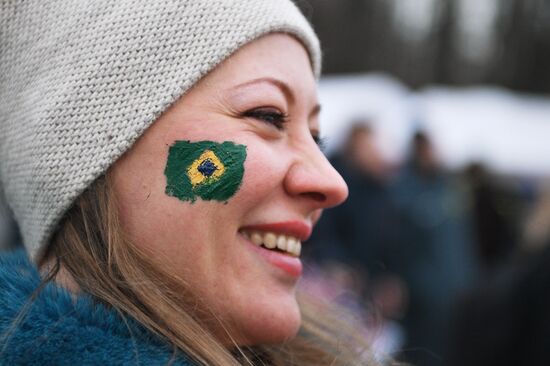 Football. Friendly match. Russia vs. Brazil