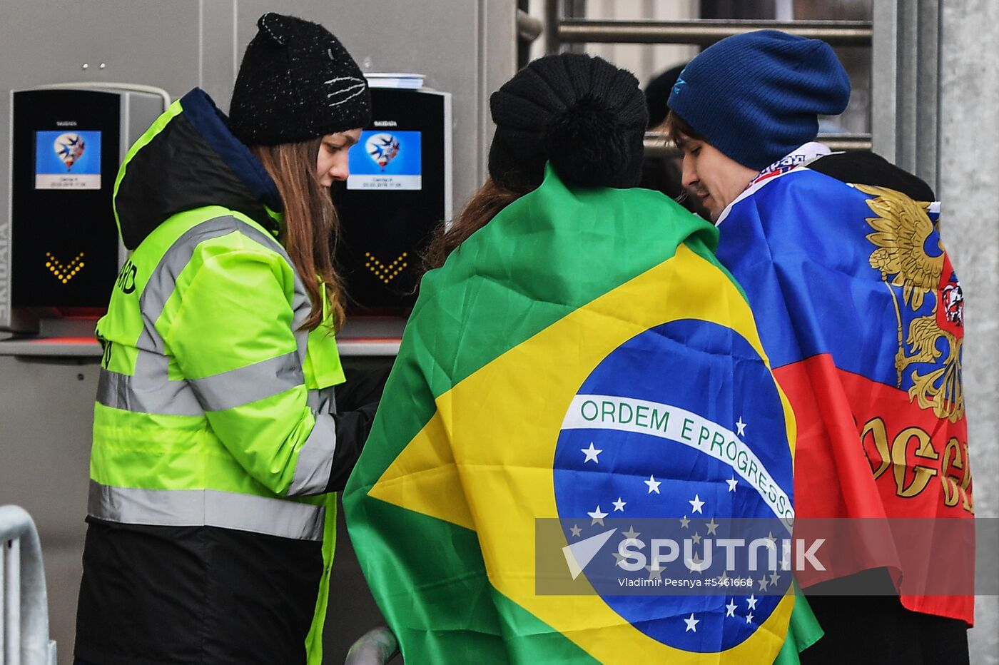 Football. Friendly match. Russia vs. Brazil