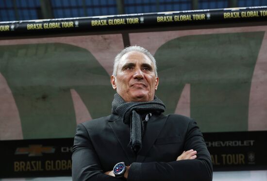 Football. Friendly match. Russia vs. Brazil