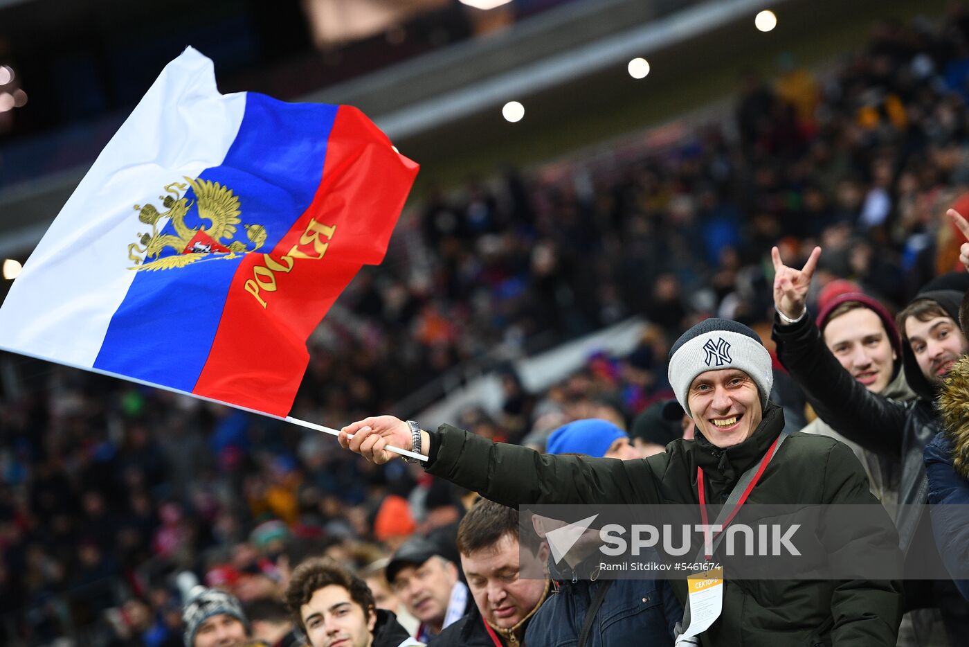 Football. Friendly match. Russia vs. Brazil