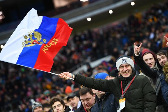 Football. Friendly match. Russia vs. Brazil