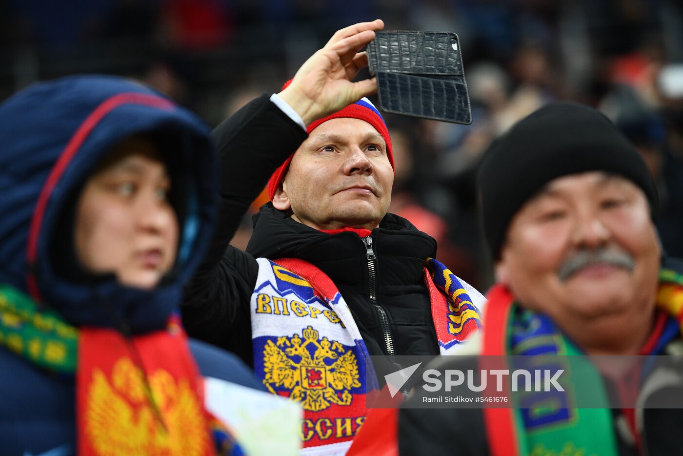 Football. Friendly match. Russia vs. Brazil