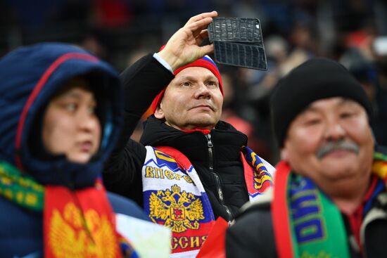 Football. Friendly match. Russia vs. Brazil