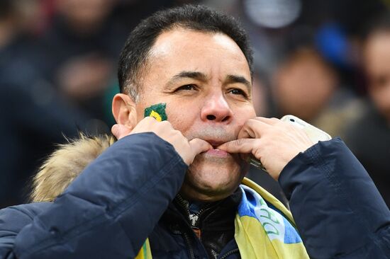 Football. Friendly match. Russia vs. Brazil