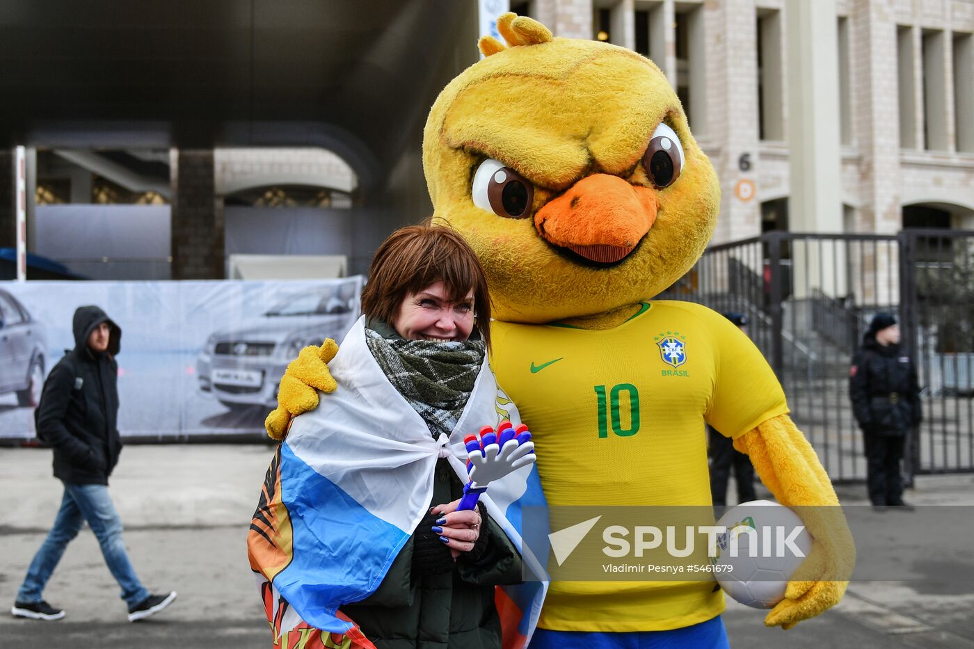 Football. Friendly match. Russia vs. Brazil