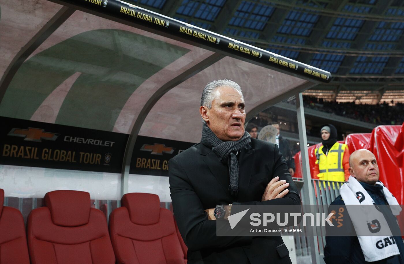 Football. Friendly match. Russia vs. Brazil