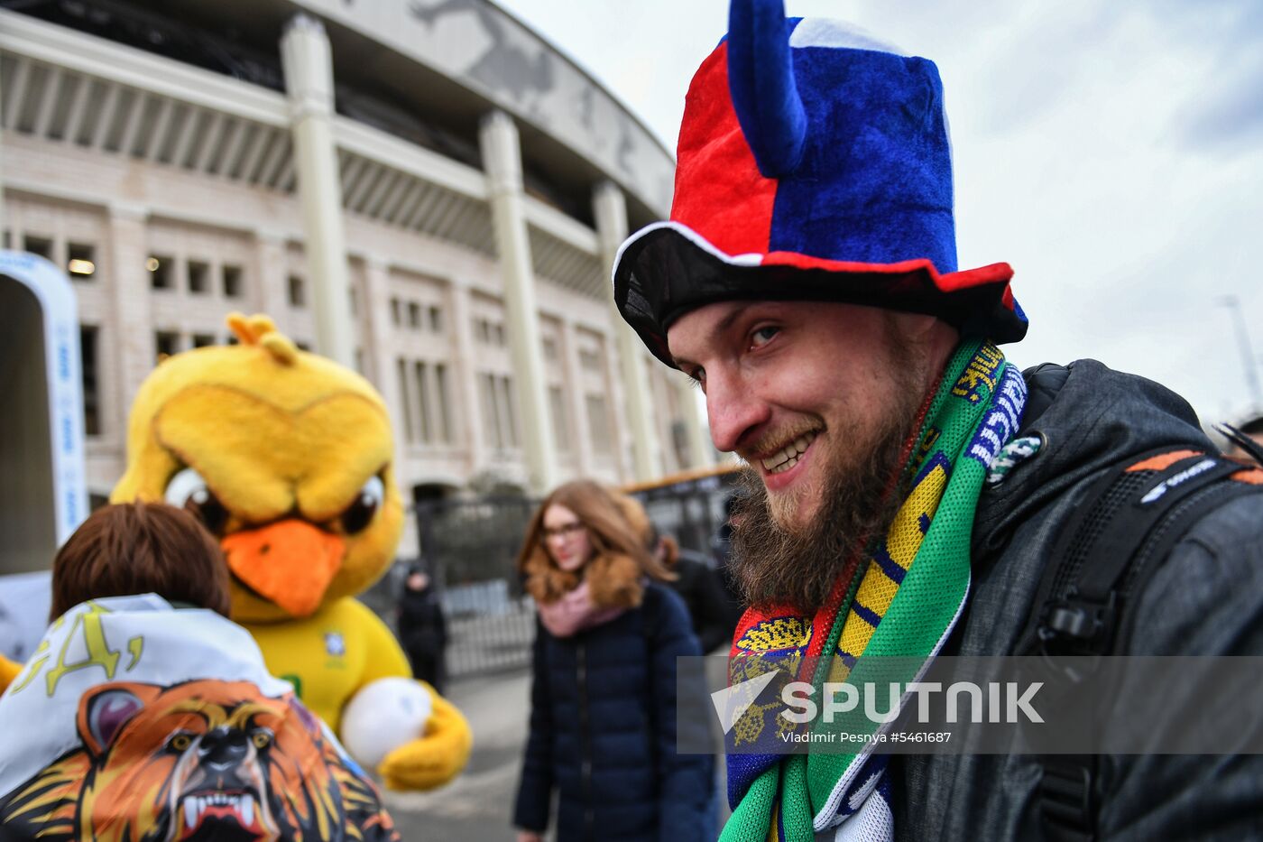 Football. Friendly match. Russia vs. Brazil