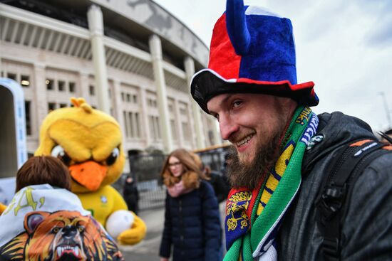 Football. Friendly match. Russia vs. Brazil