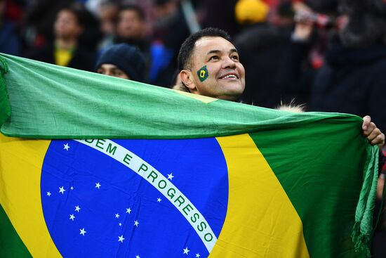 Football. Friendly match. Russia vs. Brazil
